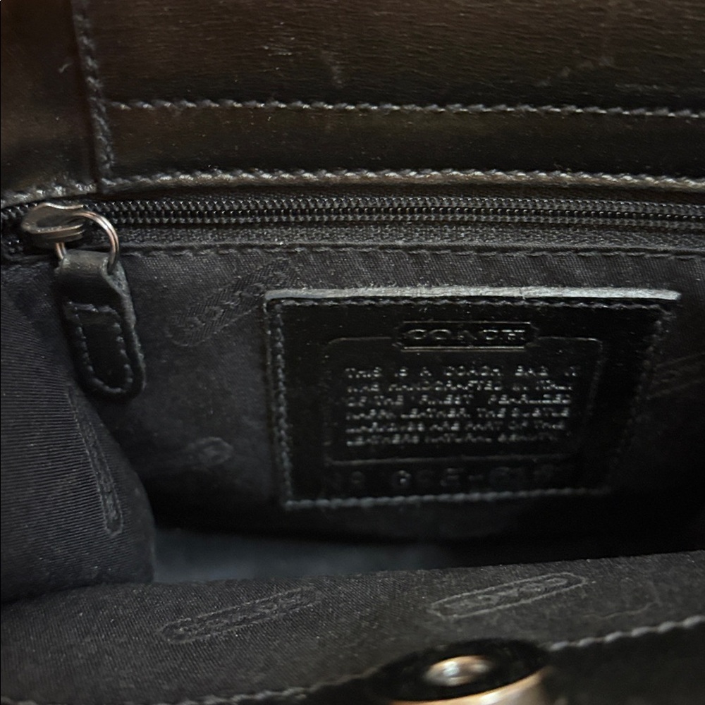 Coach vintage top handles, elegant, mini tote, black 90’s to Y2K - Picture 10 of 12